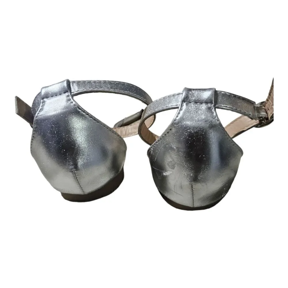 RAMPAGE Clear Jeweled Bling Flats‎ - Size 7 1/2 - Picture 3 of 8